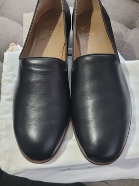 Suitsupply Black Leather Slip-On Loafers for Men